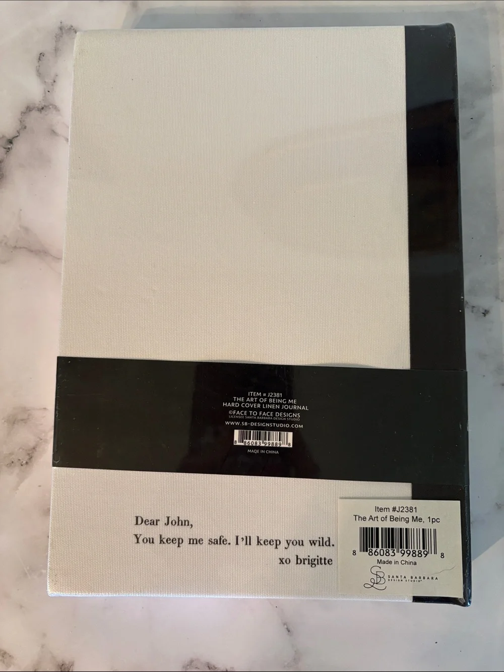 White and Black Canvas Sketchbook